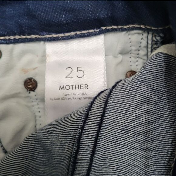 Mother high waisted looker ankle fray tongue in chic - Picture 5 of 6